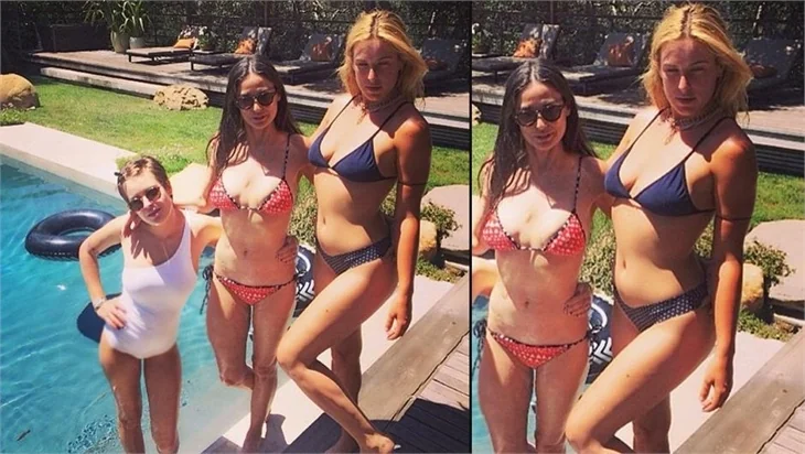 Demi Moore kızlarıyla kardeş gibi!