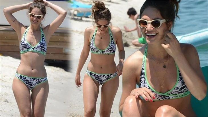 Arka Sokaklar'ın Leyla'sı Gülcan Arslan Bodrum'da bikinili görüntülendi