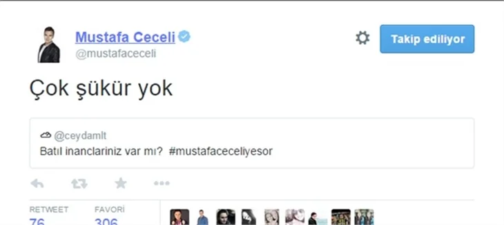 Mustafa Ceceli Twitter'da takipçilerinin çok özel sorularını cevapladı