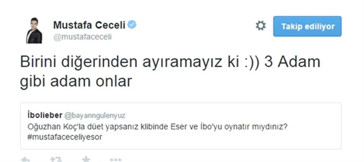 Mustafa Ceceli Twitter'da takipçilerinin çok özel sorularını cevapladı