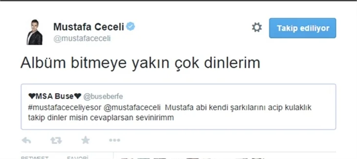 Mustafa Ceceli Twitter'da takipçilerinin çok özel sorularını cevapladı