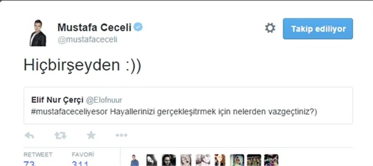 Mustafa Ceceli Twitter'da takipçilerinin çok özel sorularını cevapladı