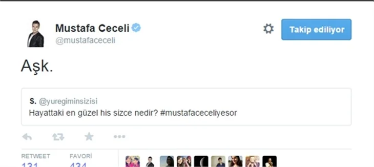 Mustafa Ceceli Twitter'da takipçilerinin çok özel sorularını cevapladı