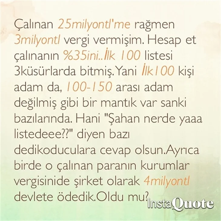 Şahan'dan Cem'in vergi rekortmenliği göndermesine yanıt gecikmedi