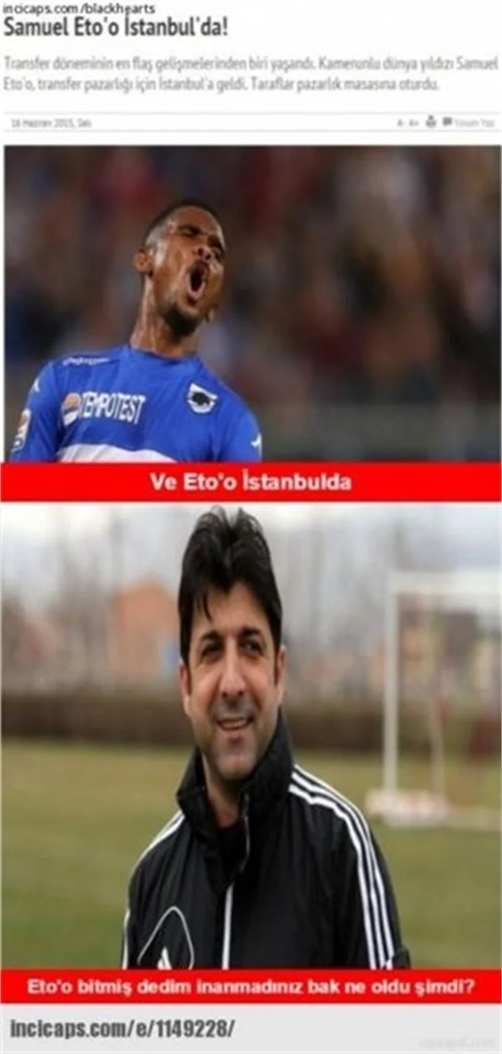 En komik transfer dönemi capsleri