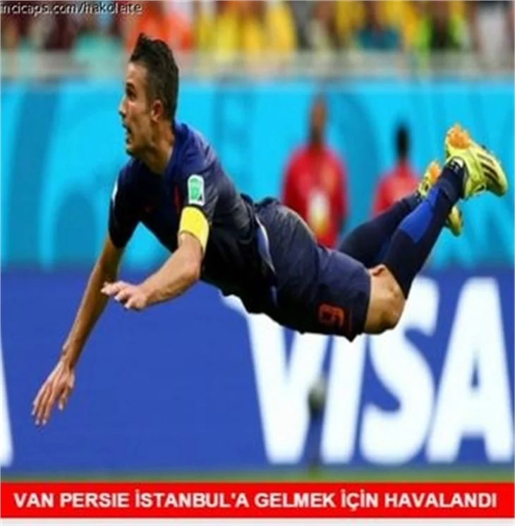 Van Persie geldi sosyal medya patladı!