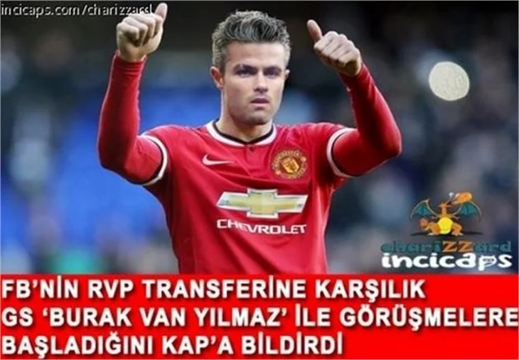Van Persie geldi sosyal medya patladı!