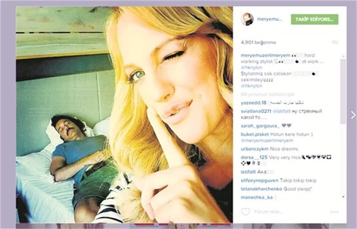 Meryem Uzerli'nin gizli çekimi!