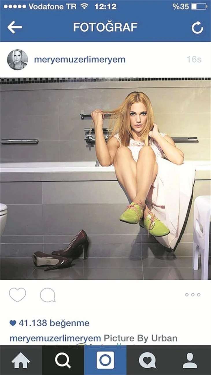 Meryem Uzerli'nin gizli çekimi!