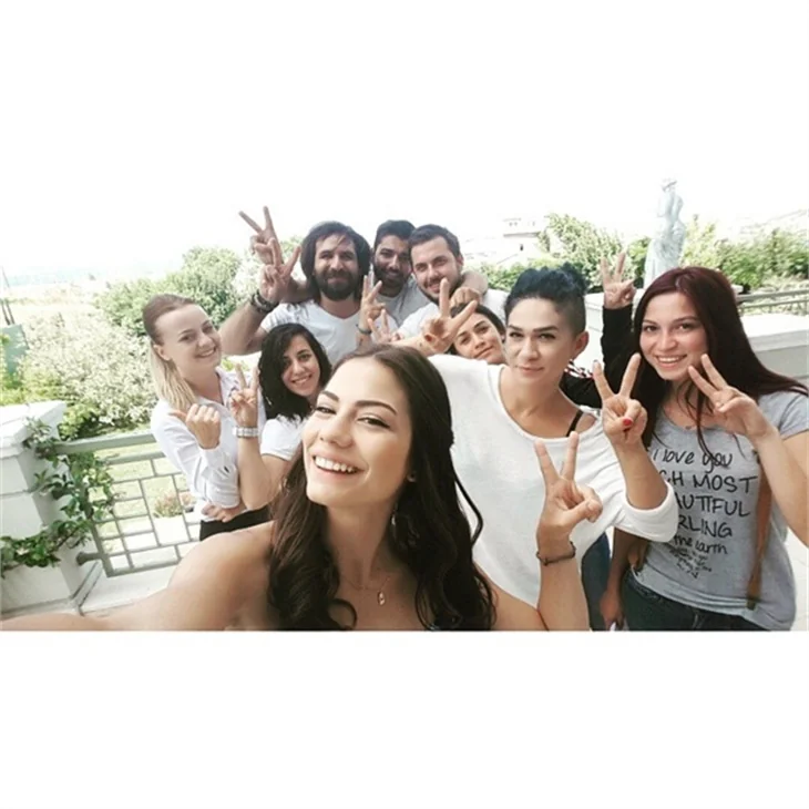 Çilek Kokusu'nun set arkası fotoğrafları