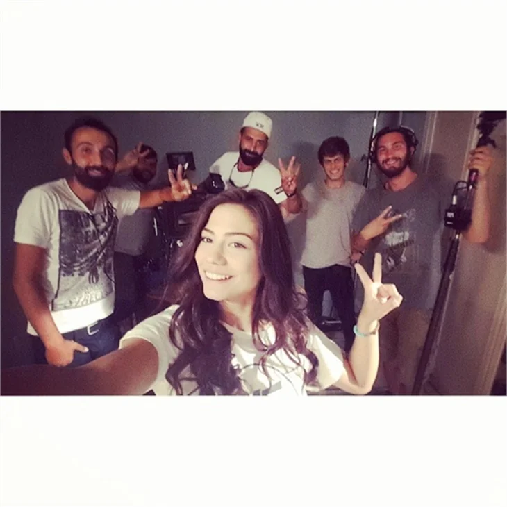 Çilek Kokusu'nun set arkası fotoğrafları