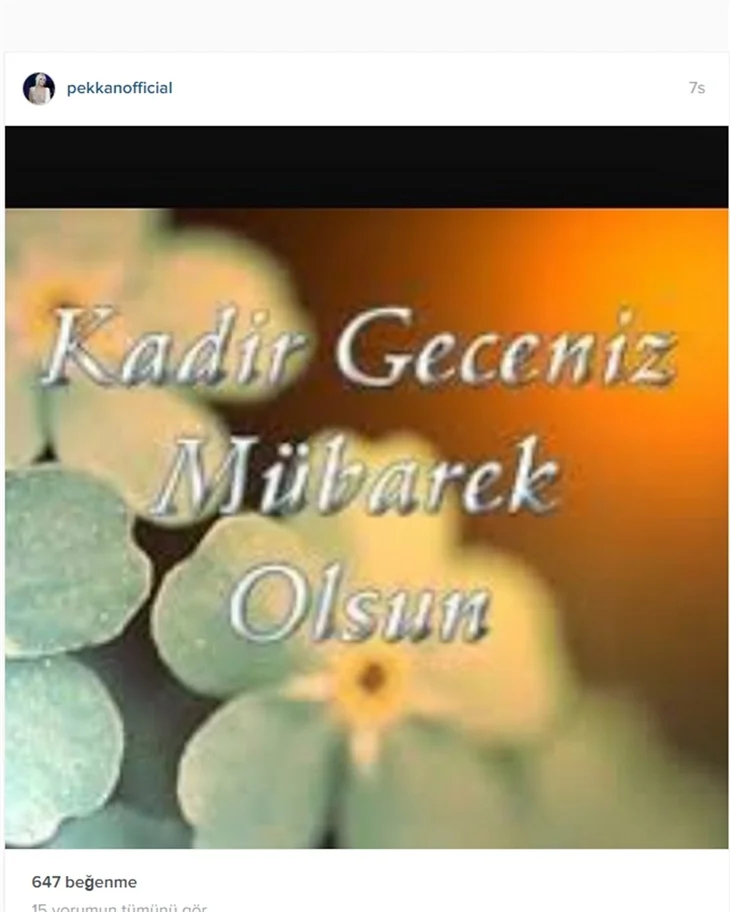 Ünlülerden kandil mesajları