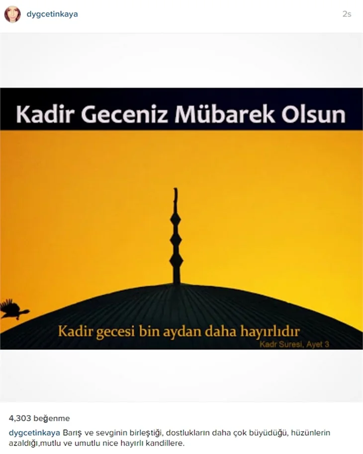 Ünlülerden kandil mesajları