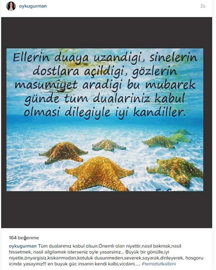 Ünlülerden kandil mesajları