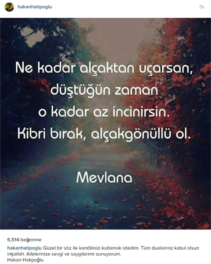 Ünlülerden kandil mesajları