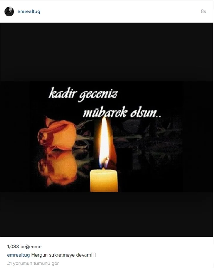 Ünlülerden kandil mesajları