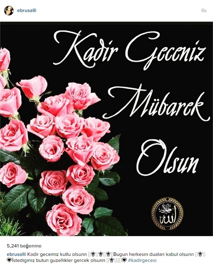 Ünlülerden kandil mesajları