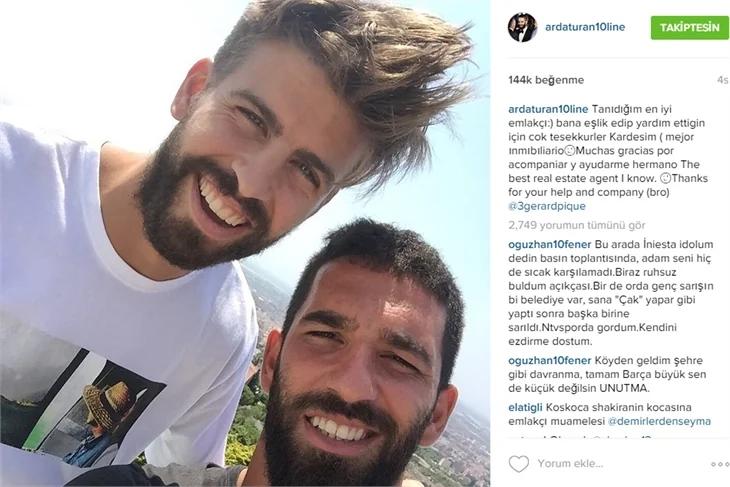 Arda Turan Gerard Pique'ye komşu oluyor