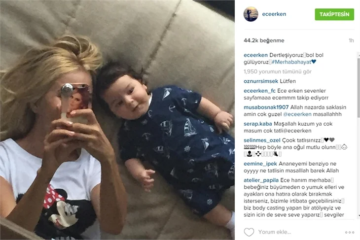 Ece Erken'in boşanma sürecinde Instagram paylaşımları