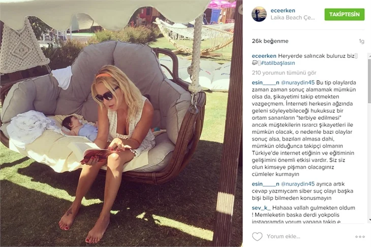 Ece Erken'in boşanma sürecinde Instagram paylaşımları
