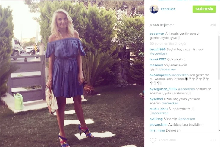 Ece Erken'in boşanma sürecinde Instagram paylaşımları