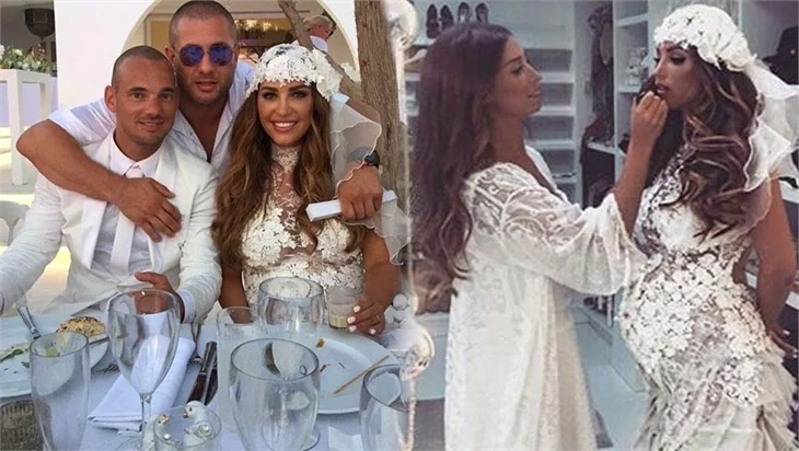 Yolanthe Cabau ve Wesley Sneijder 5. yıllarını kutladı