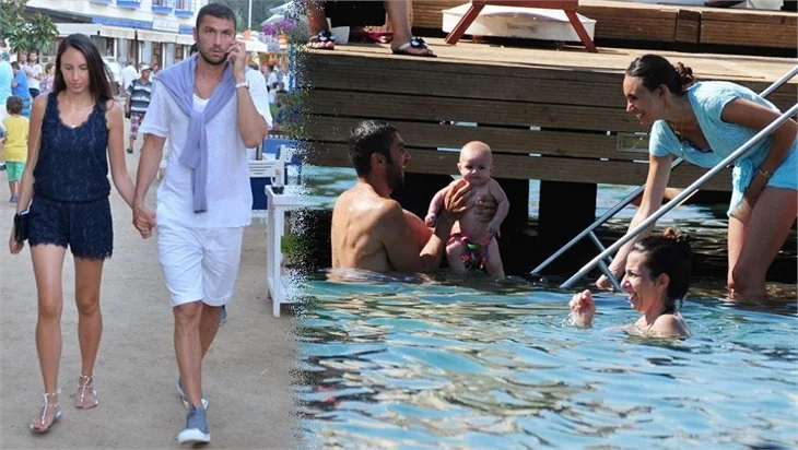 Burak Yılmaz ailesi ile tatile devam ediyor