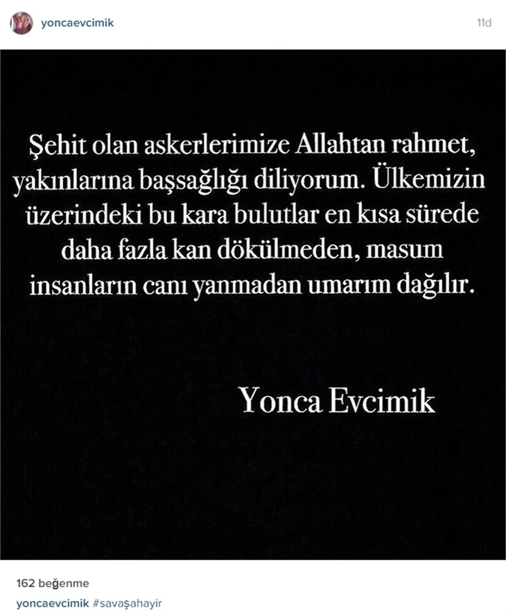 Ünlülerden teröre lanet mesajları