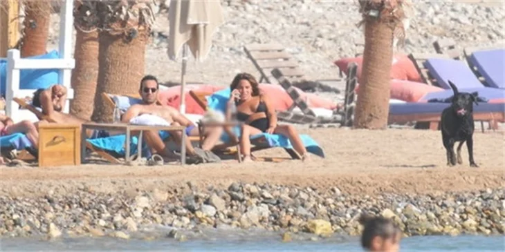 Buğra Gülsoy ve Nilüfer Gürbüz tatilde