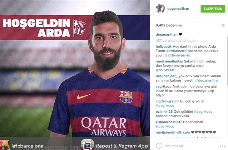 Aslıhan Doğan ve Arda Turan tekrar bir arada!