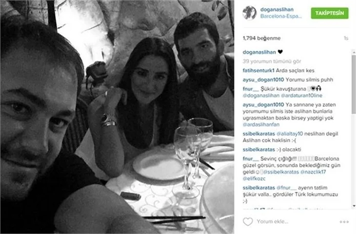Arda Turan'dan Aslıhan Doğan'a romantik hediye