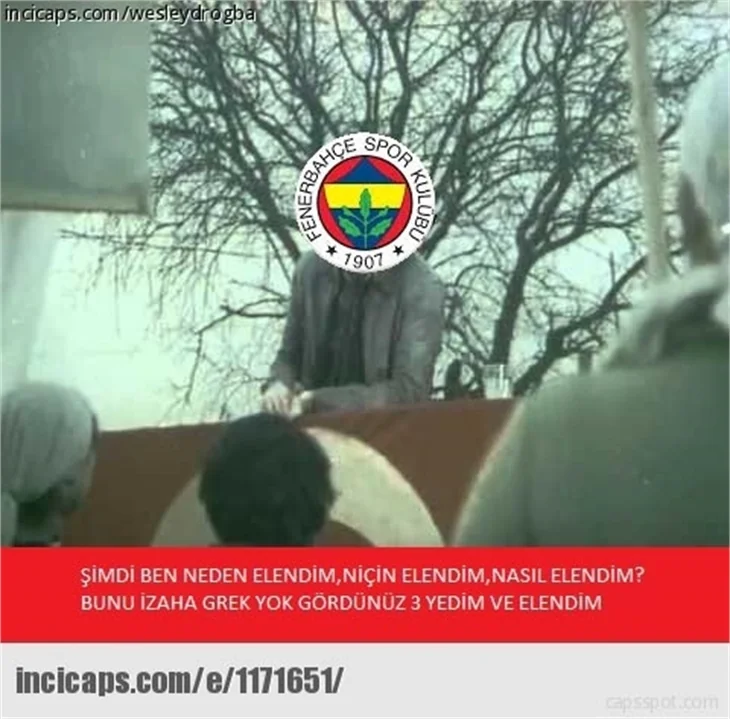 Fenerbahçe elenince capsler patladı