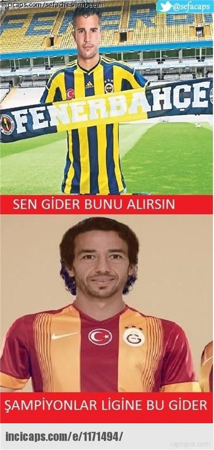 Fenerbahçe elenince capsler patladı
