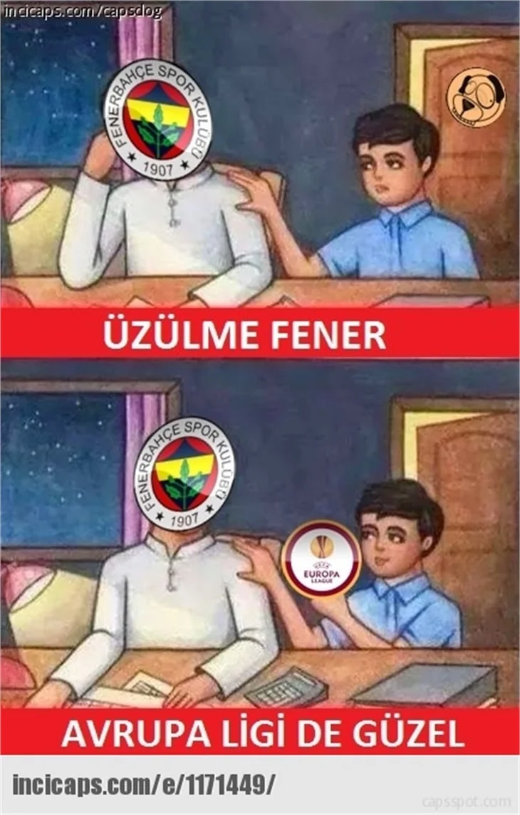 Fenerbahçe elenince capsler patladı