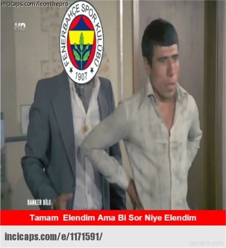 Fenerbahçe elenince capsler patladı