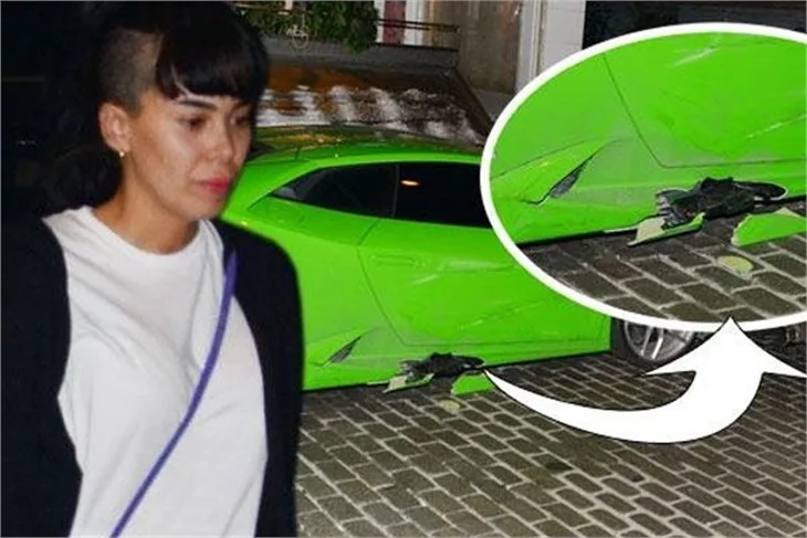 Asena Erkin otomobilini satamadı