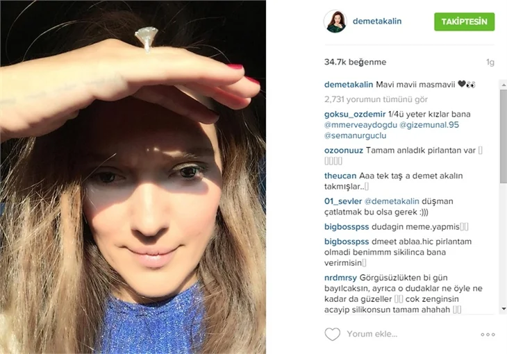 Demet Akalın'ın tek taşı sosyal medyayı salladı