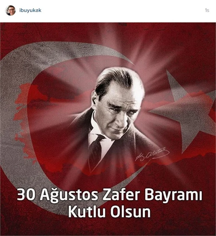 Ünlülerin 30 Ağustos Zafer Bayramı paylaşımları!