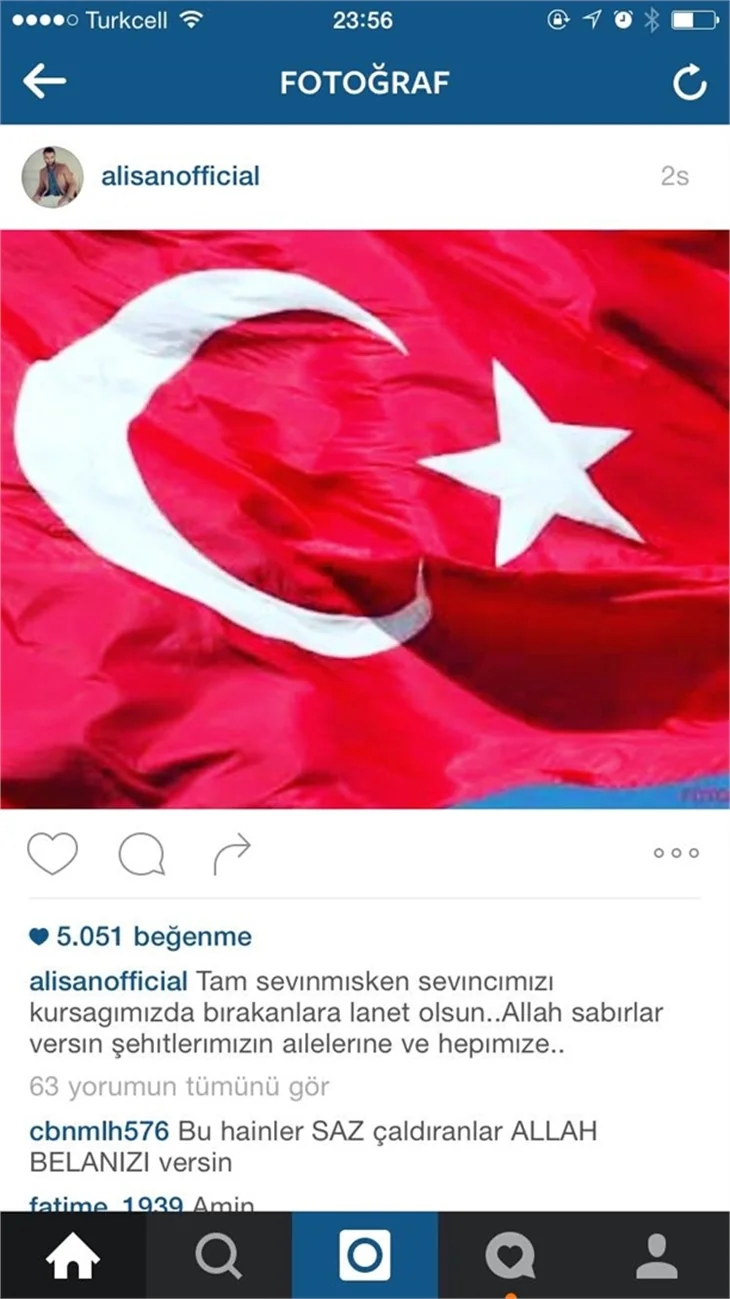 Ünlülerden "Dağlıca saldırısı"na lanet mesajları