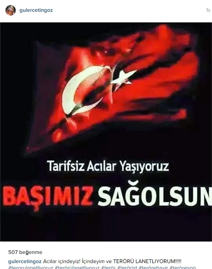 Ünlülerden "Dağlıca saldırısı"na lanet mesajları
