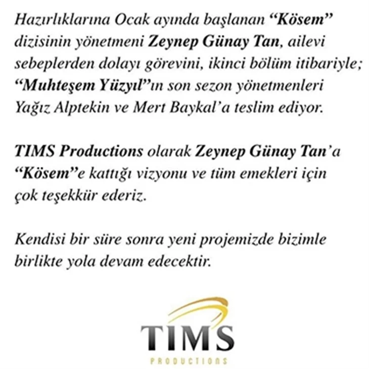 Muhteşem Yüzyıl Kösem’de sürpriz değişiklik