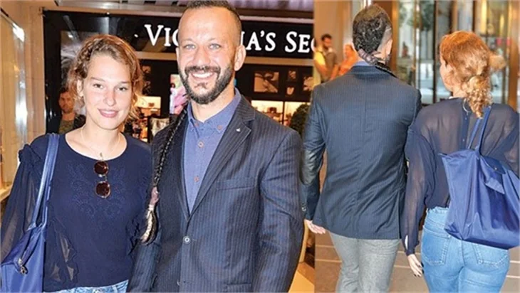 Rıza Kocaoğlu sevgilisi Eylül Su Sapan ile Nişantaşı'nda