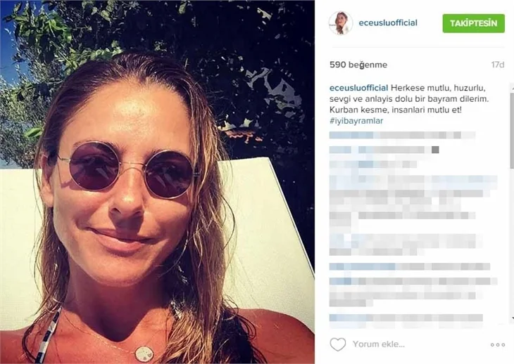 Ünlülerin bayram paylaşımları!