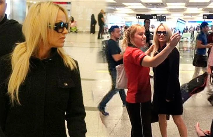Pamela Anderson İstanbul'da