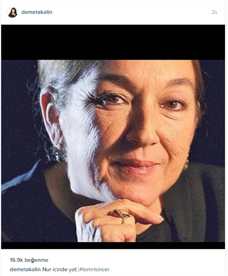 Ünlüler,  Tomris İncer'in ardından neler söyledi?