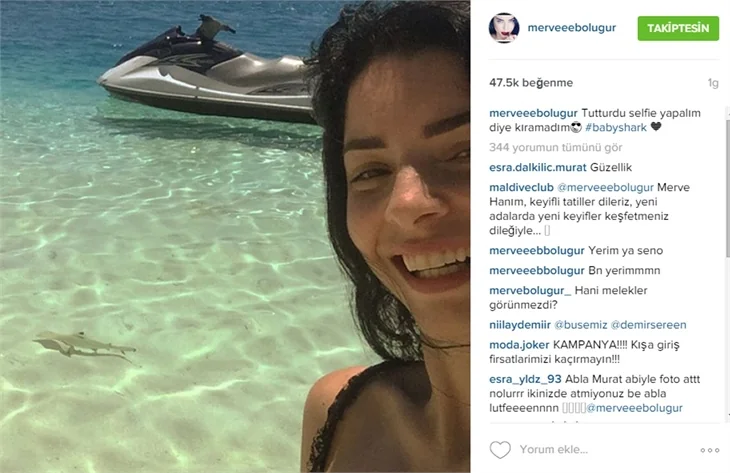 Merve Boluğur ile Murat Dalkılıç'ın davetsiz misafiri