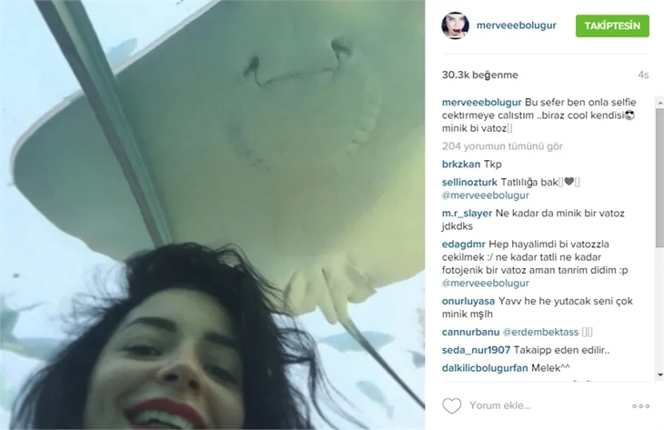 Merve Boluğur ile Murat Dalkılıç'ın davetsiz misafiri