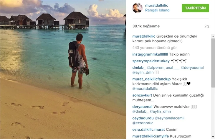 Merve Boluğur ile Murat Dalkılıç'ın davetsiz misafiri