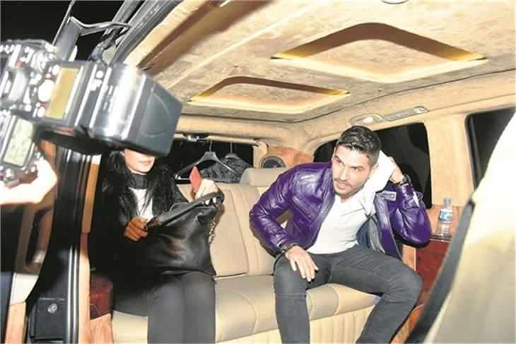 Tolgahan Sayışman ile Almeda Abazi'nin mutluluk pozu