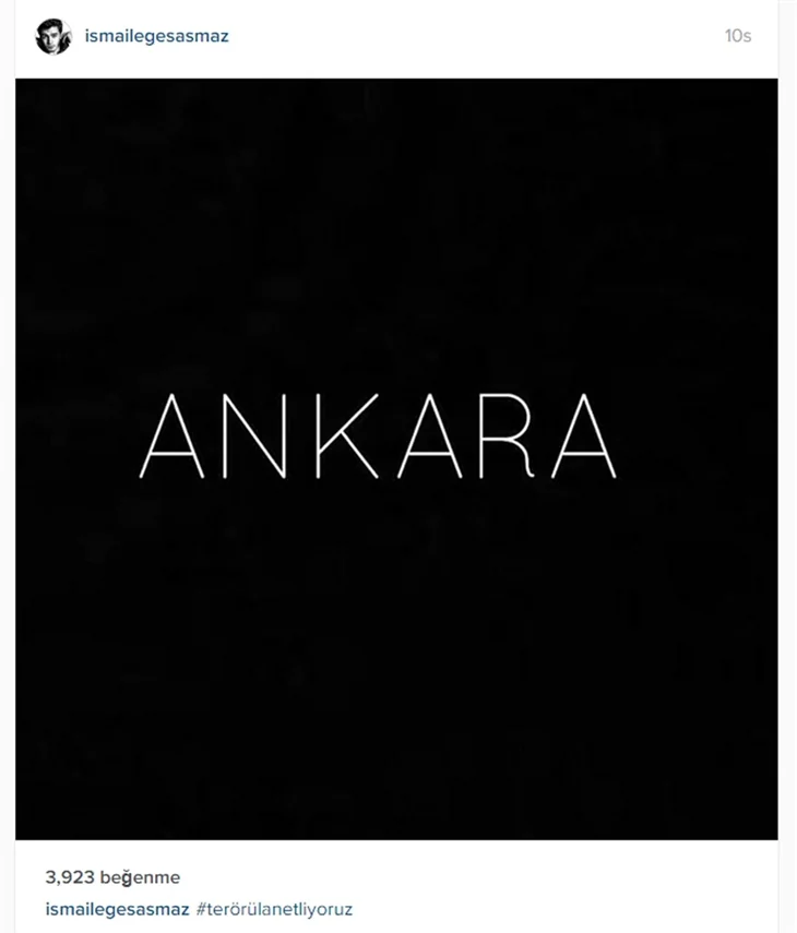 Ünlülerin Ankara'daki terör saldırısına tepkileri